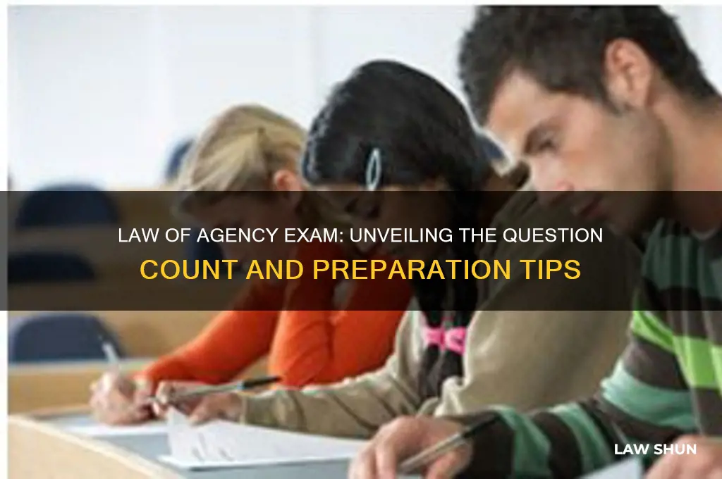 how many questions are on the law of agency exam