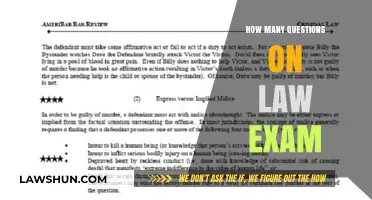 Decoding the Law Exam: A Comprehensive Guide to Question Counts