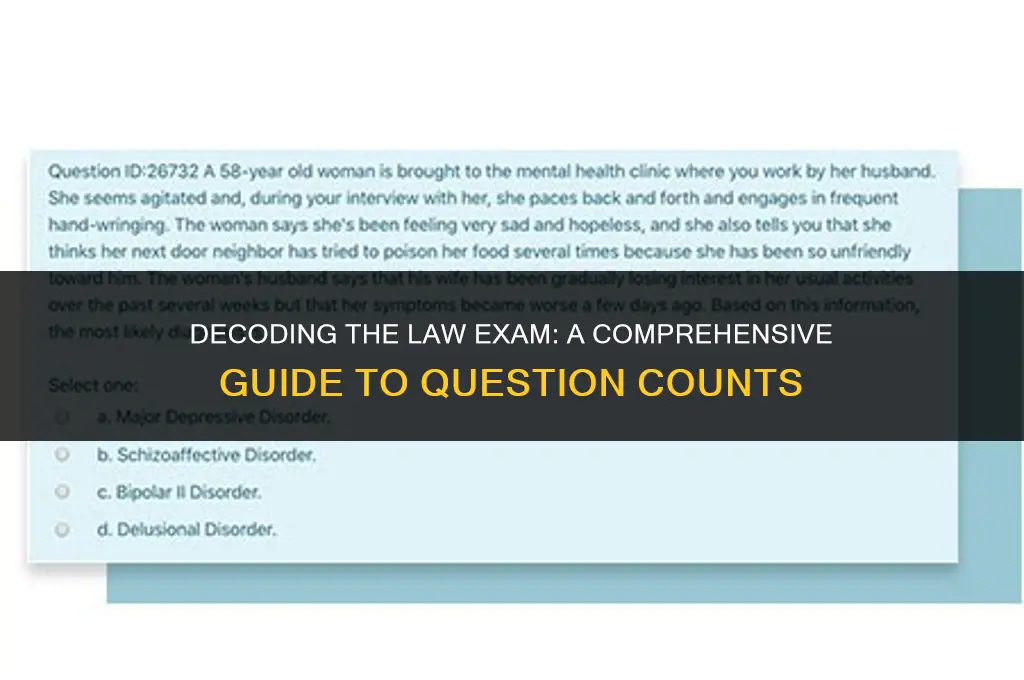 how many questions on law exam