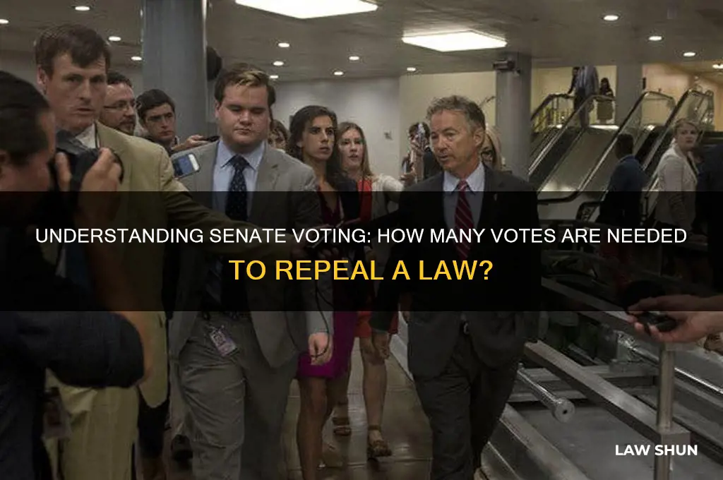 how many senate have to votes to repeal a law