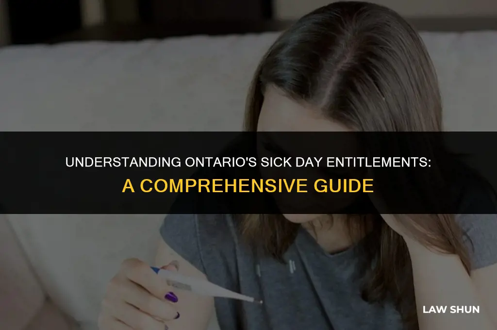 how many sick days ontario law