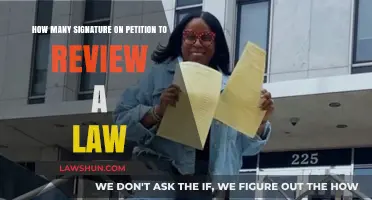How Many Signatures Are Needed to Review a Law?