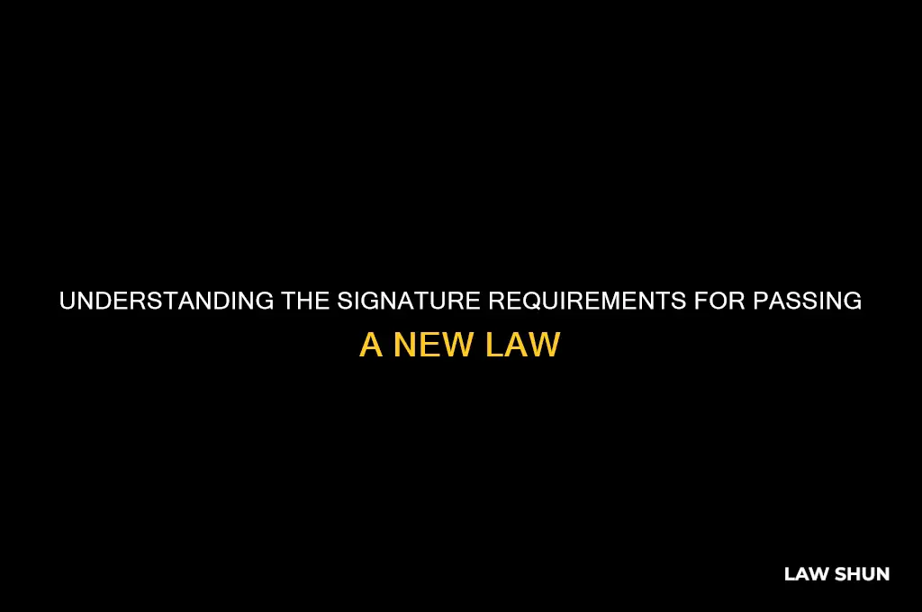 how many signatures are needed for a law