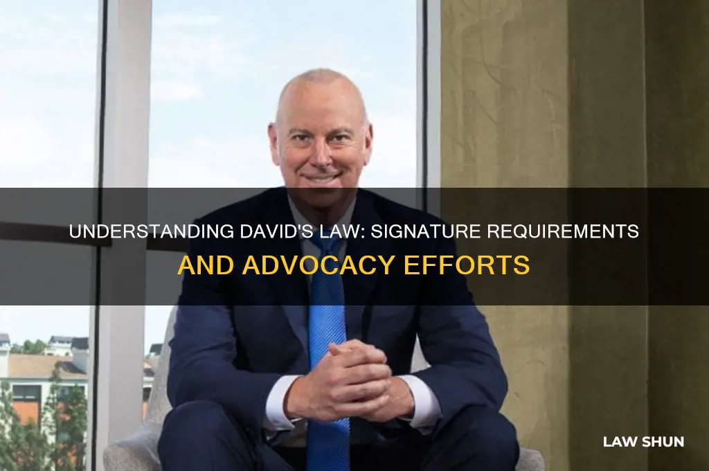 how many signatures are needed for david