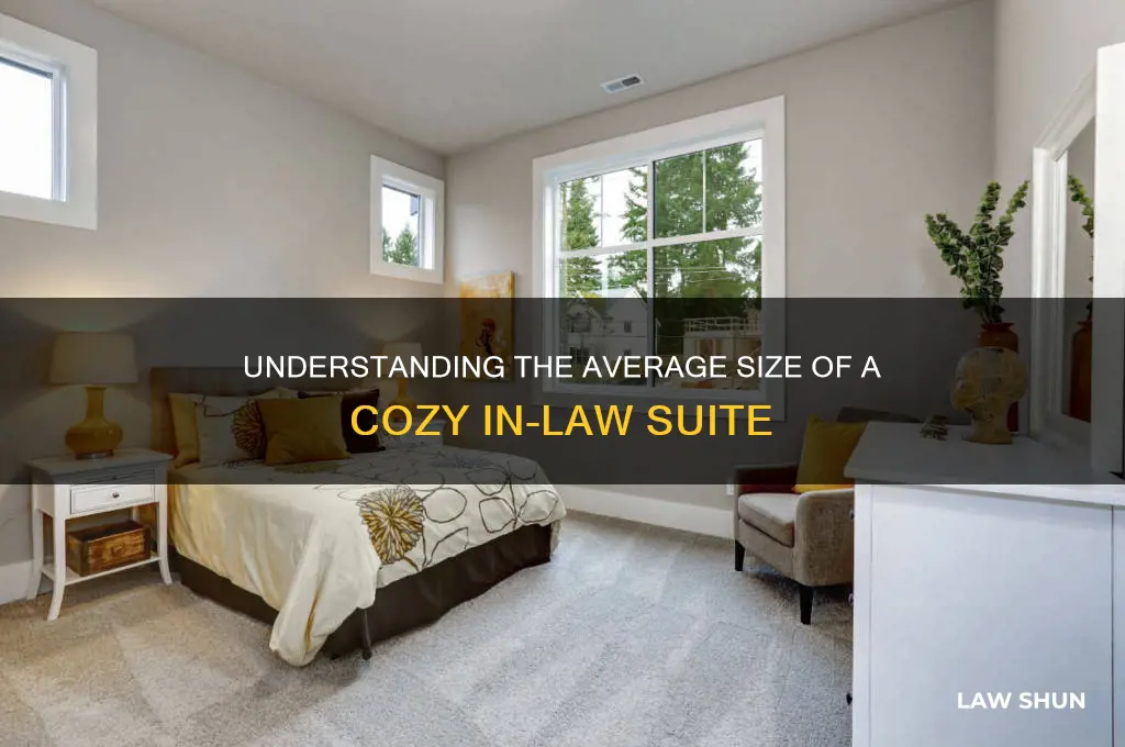 how many square feet in a typical in-law suite