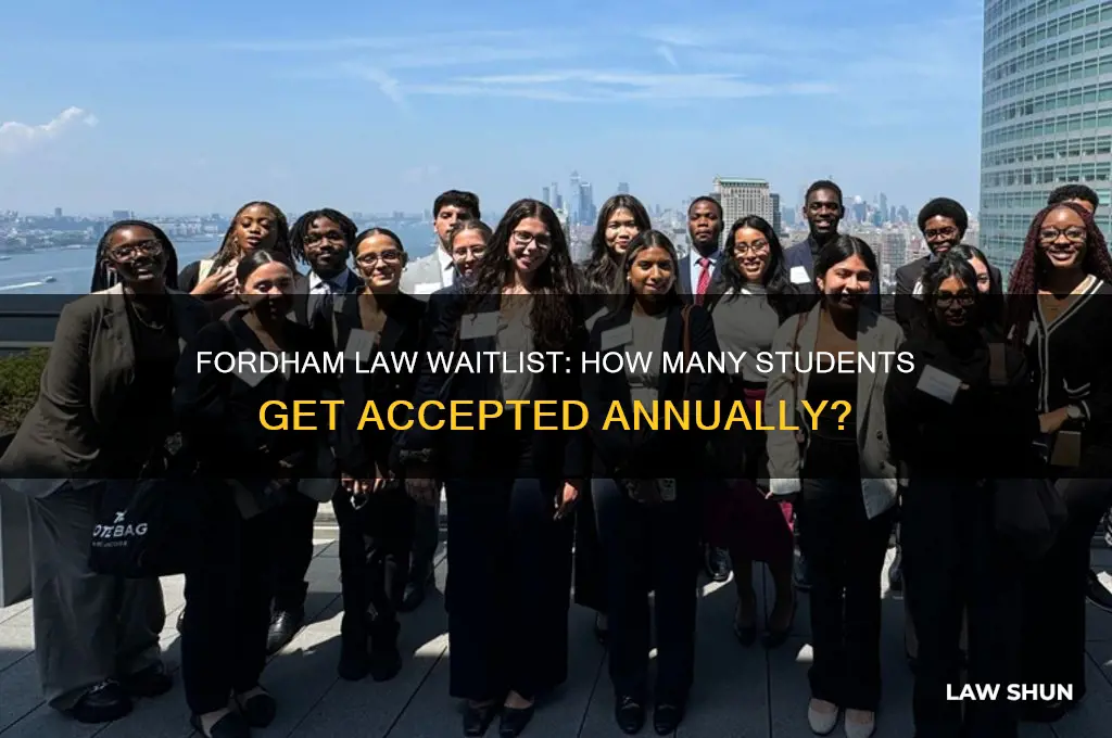 how many students accepted off the fordham law waitlist