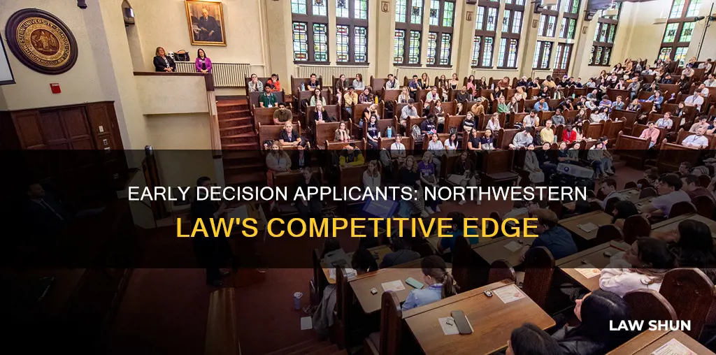 how many students apply early decision to northwestern law