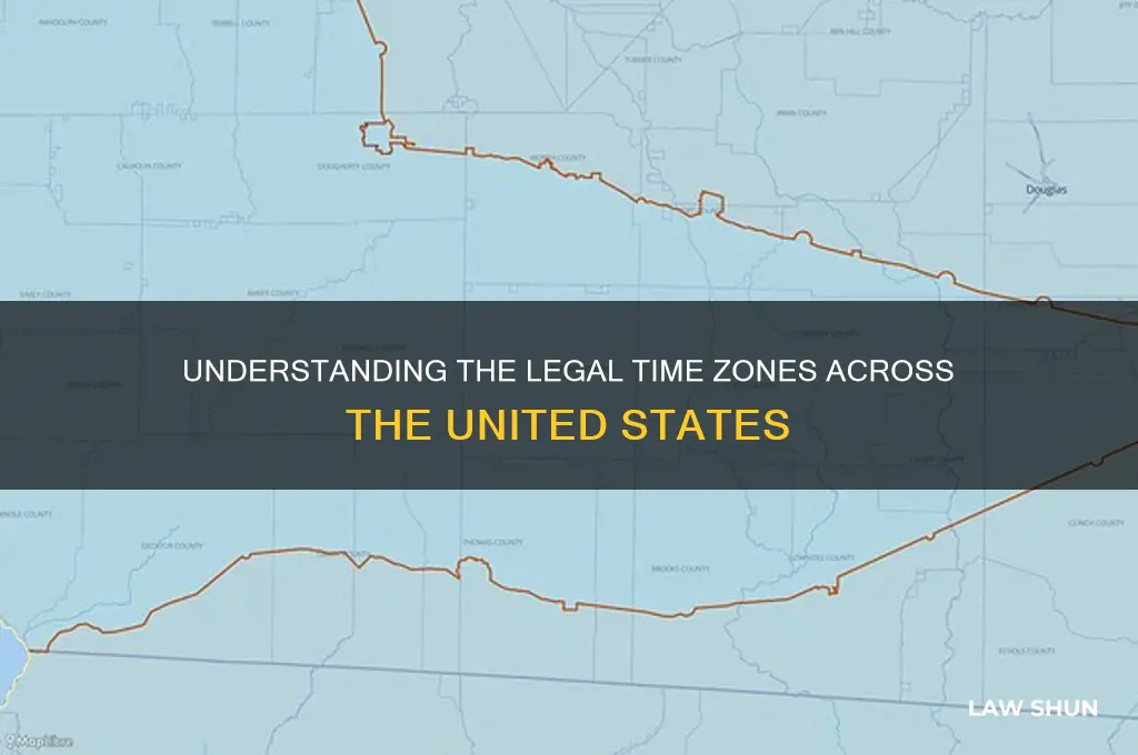 how many time zones does the us have by law
