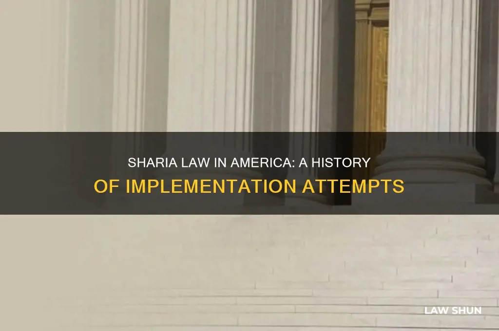 how many times has saria law been attempted in america