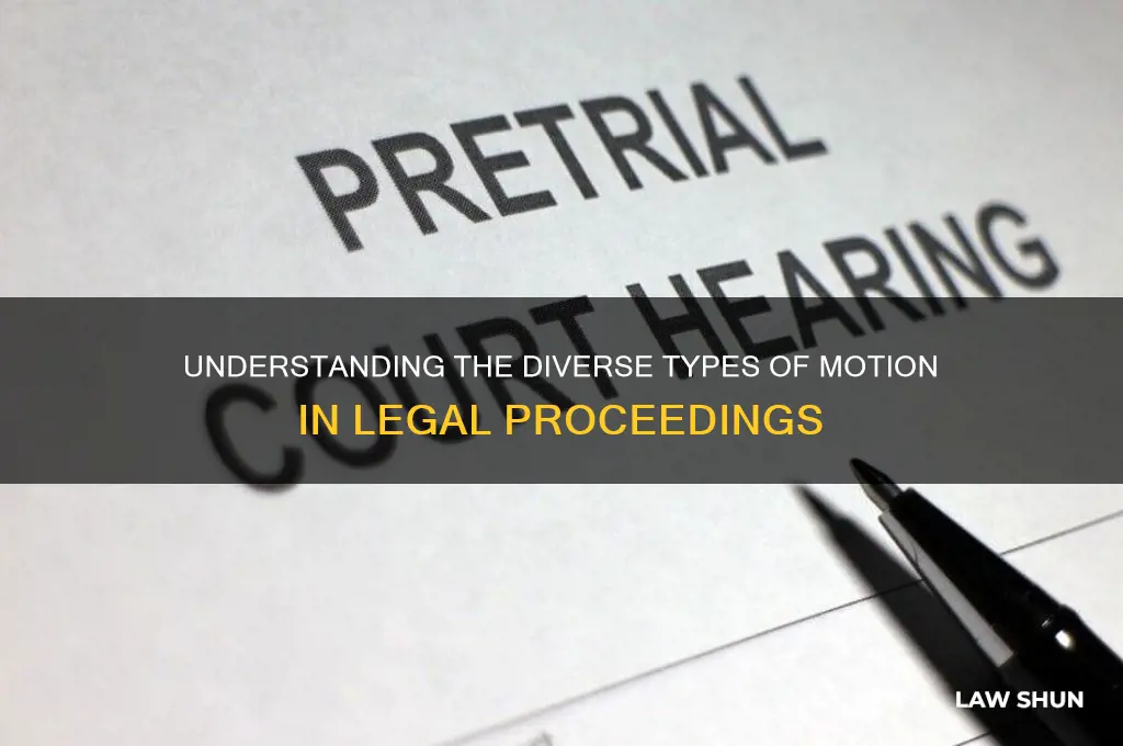 how many types of motion are there in law