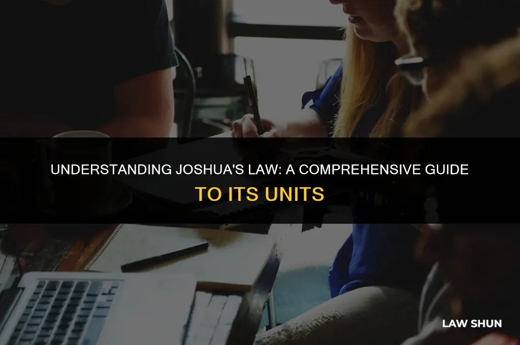 how many units in joshuas law
