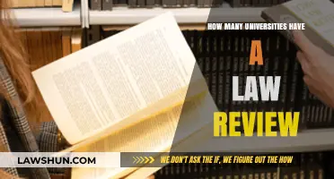 Exploring the Number of Universities with a Law Review