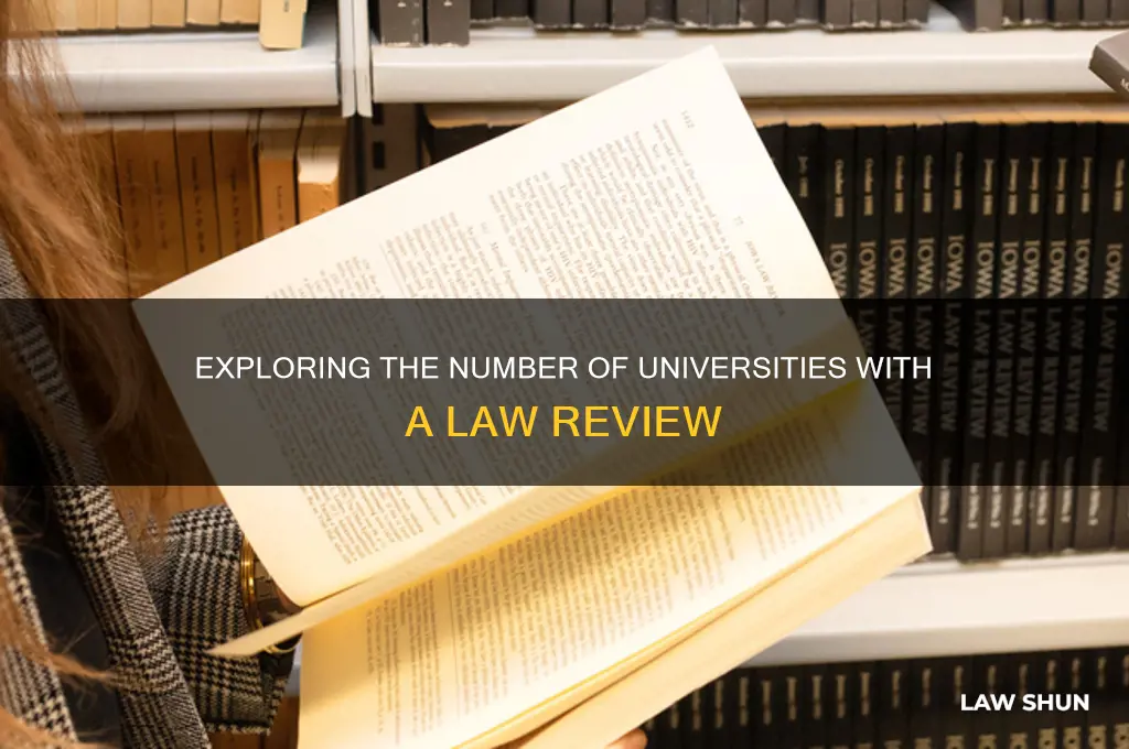how many universities have a law review