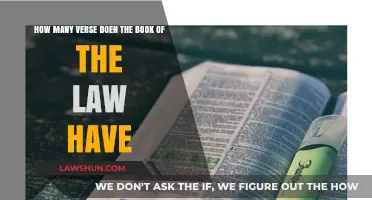 Exploring the Verse Count in the Book of the Law