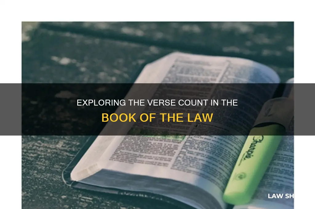 how many verse doen the book of the law have