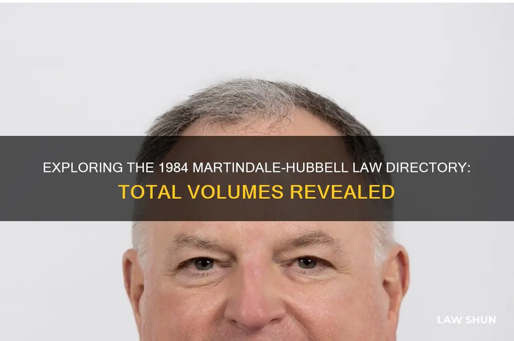 how many volumes are in yhe 1984martindale-hubbell law directory