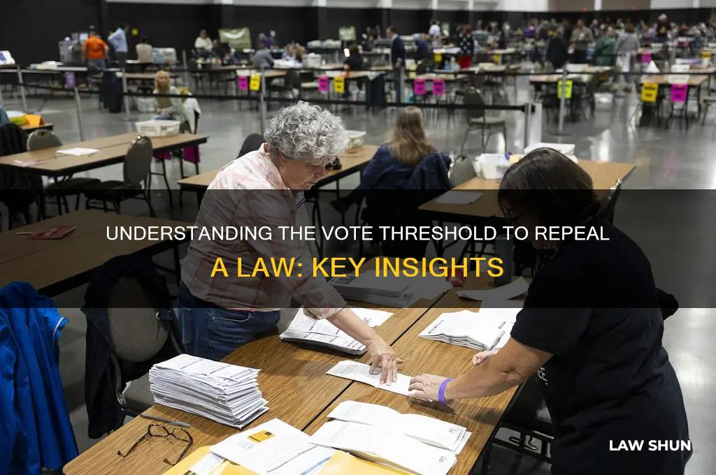 how many votes does it take to repeal a law