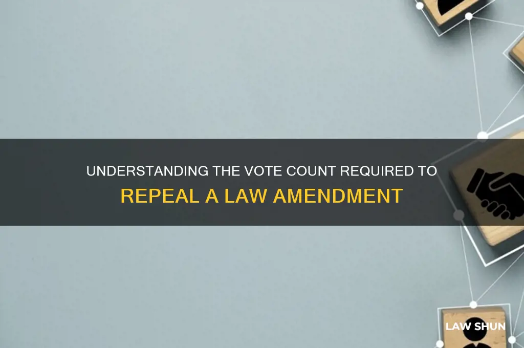 how many votes to repeal an law amendment