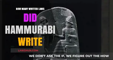 Hammurabi's Legal Legacy: Unraveling the Count of His Written Laws