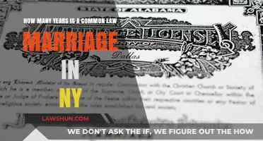 Common Law Marriage in NY: How Many Years?