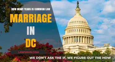 Common Law Marriage in DC: How Many Years?