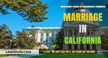 California's Common Law Marriage Threshold