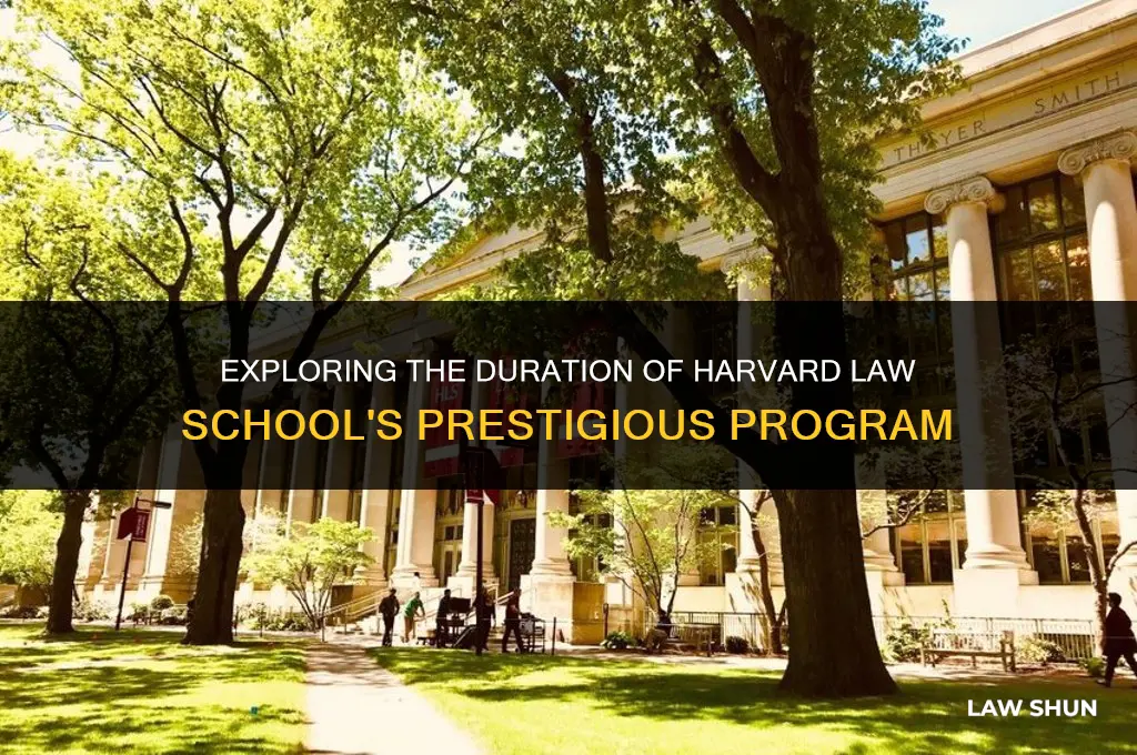 how many years is harvard law