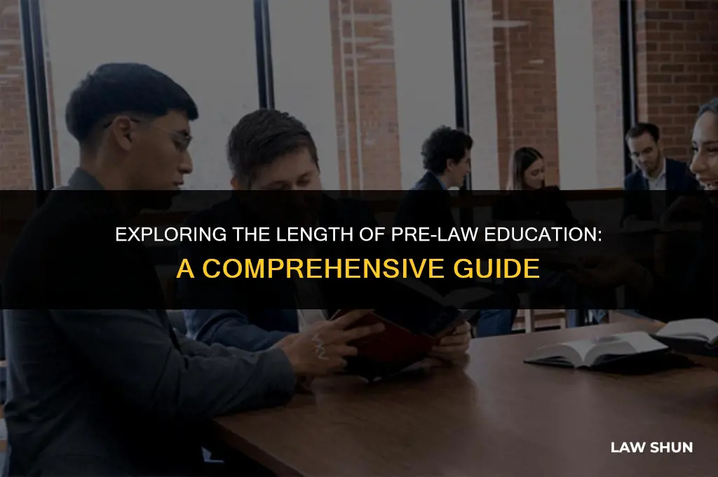 how many years is pre law
