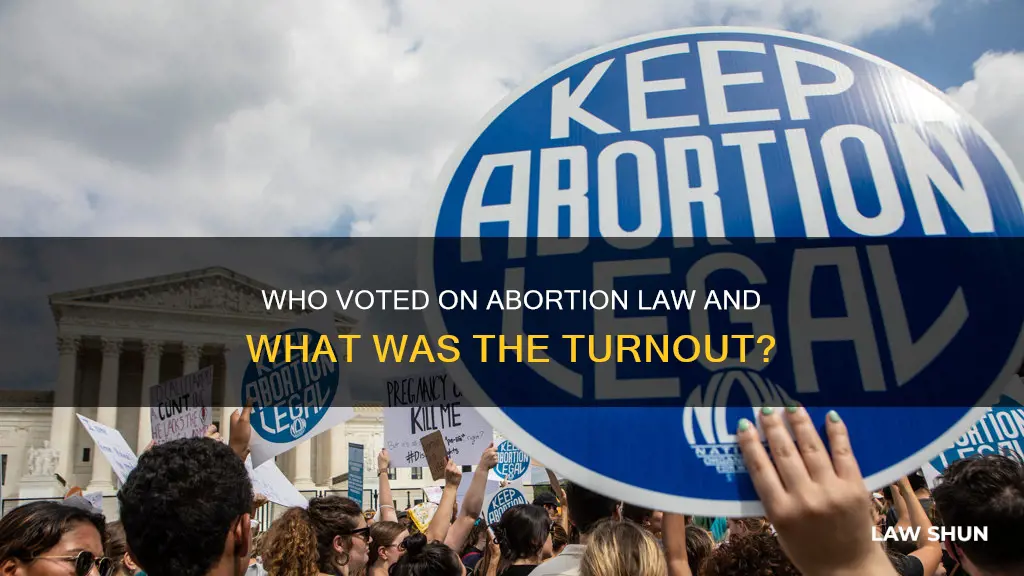 how manypeople voted on the abortion law