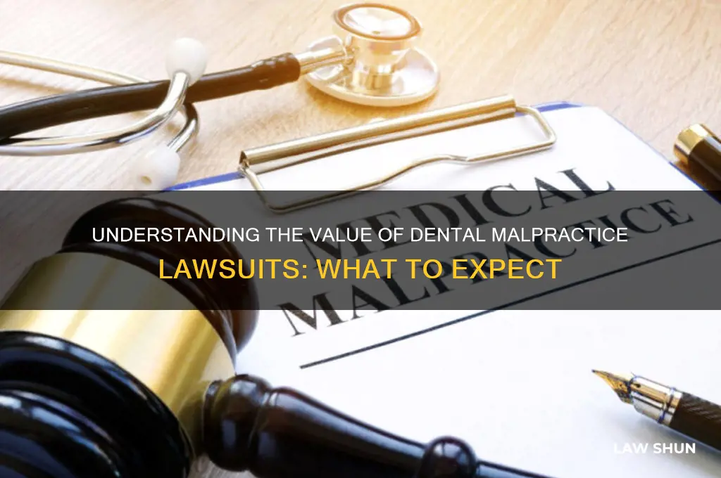 how much are dental law suits worth