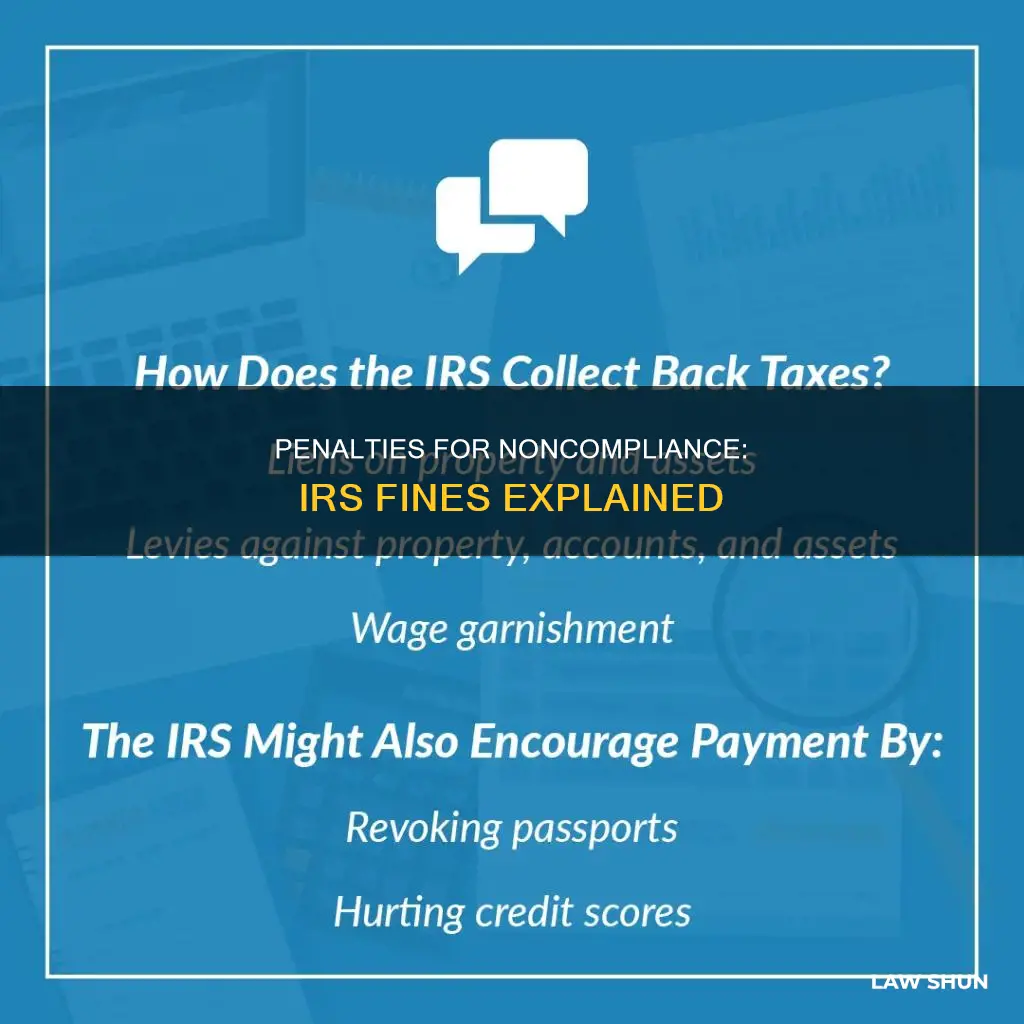 how much are irs penalties for noncompliance with tax law