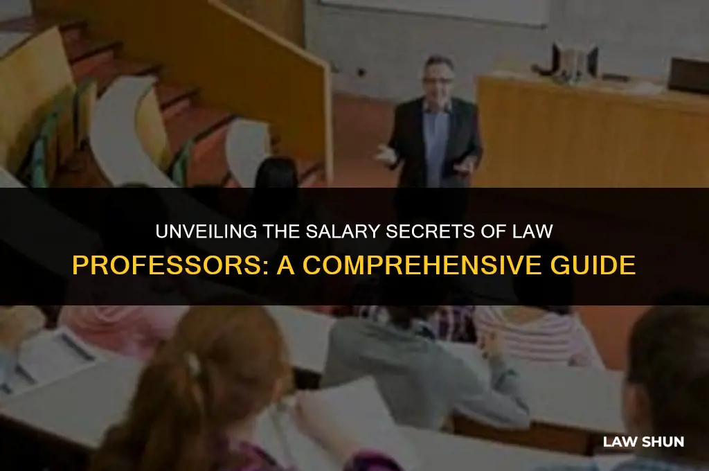 how much are law professors paid