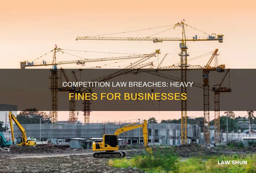how much can businesses be fined for breaking competition law