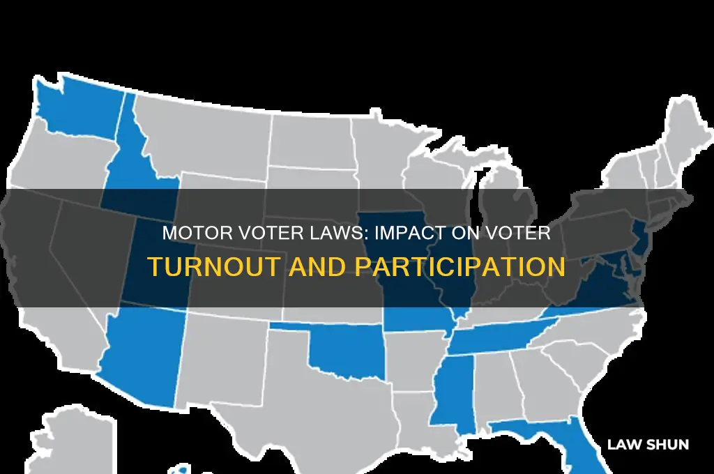 how much did motor voter laws increase voting