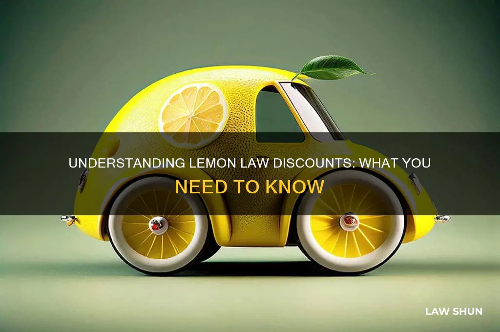 how much discount lemon law