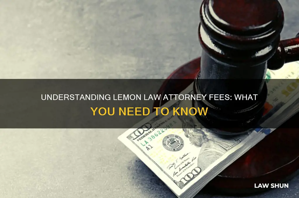 how much do lemon law attorneys cost