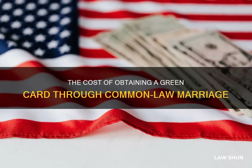 how much does a common law marriage green card cost