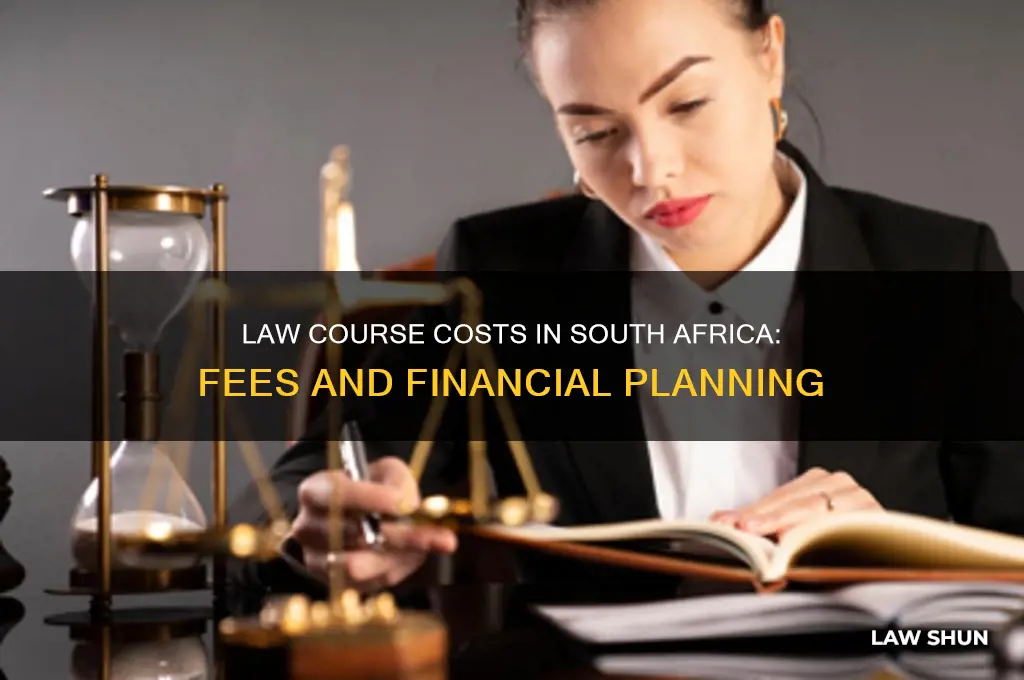 how much does a law course cost in south africa