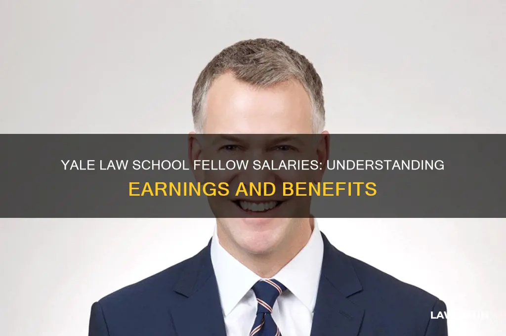 how much does a law schoool fellow earn at yale