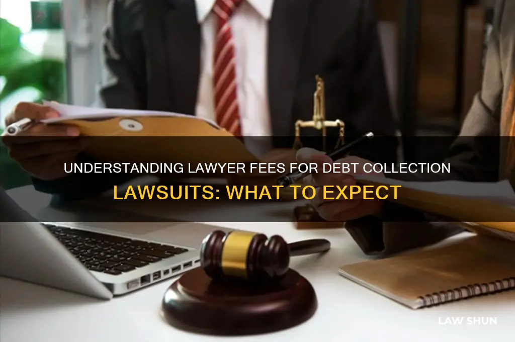 how much does a lawer cost for debt collection lawsuit