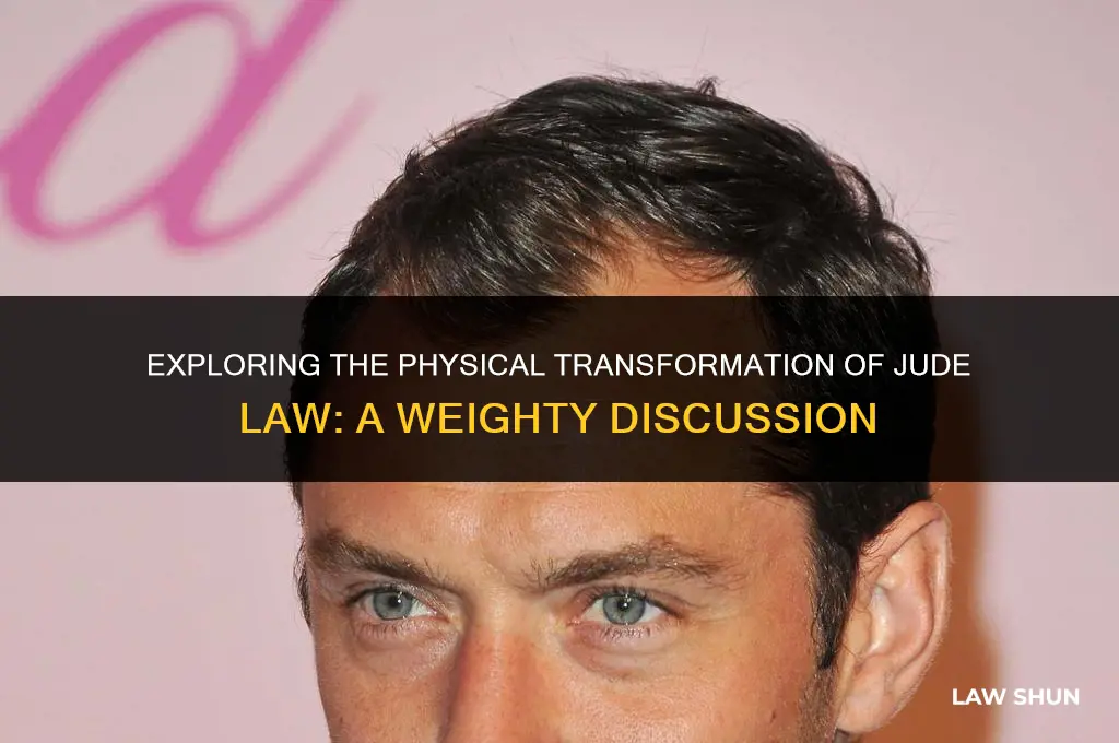 how much does jude law weigh