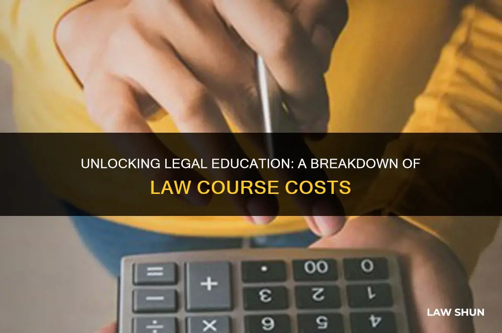 how much does law course cost