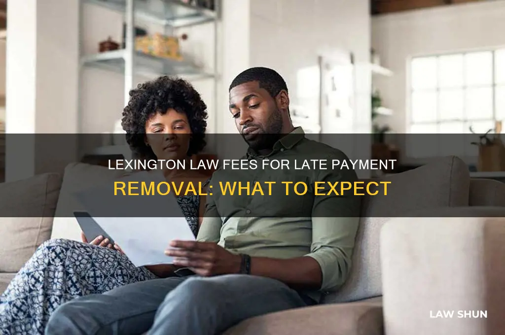 how much does lexington law charge to remove late payments