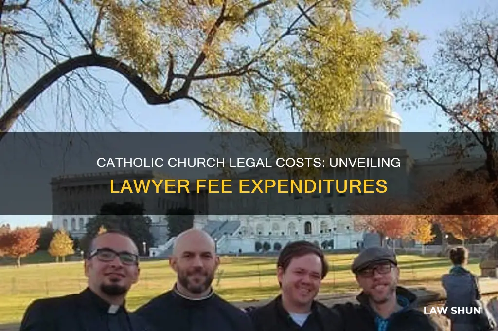 how much does the catholic church spend on lawer fees