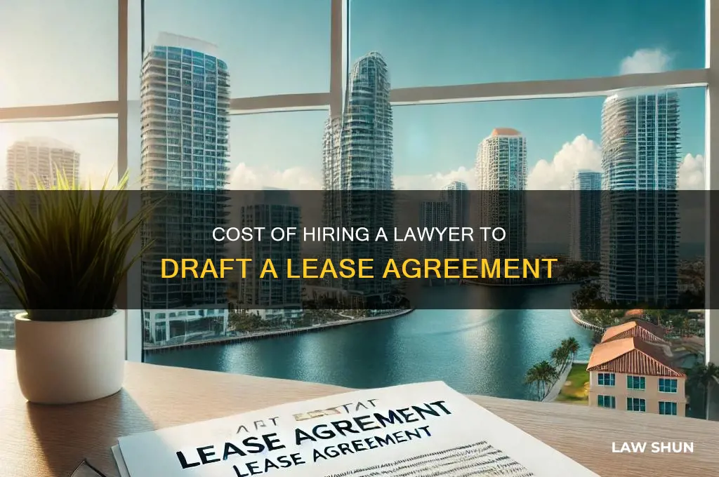 how much for a lawer to write a lease