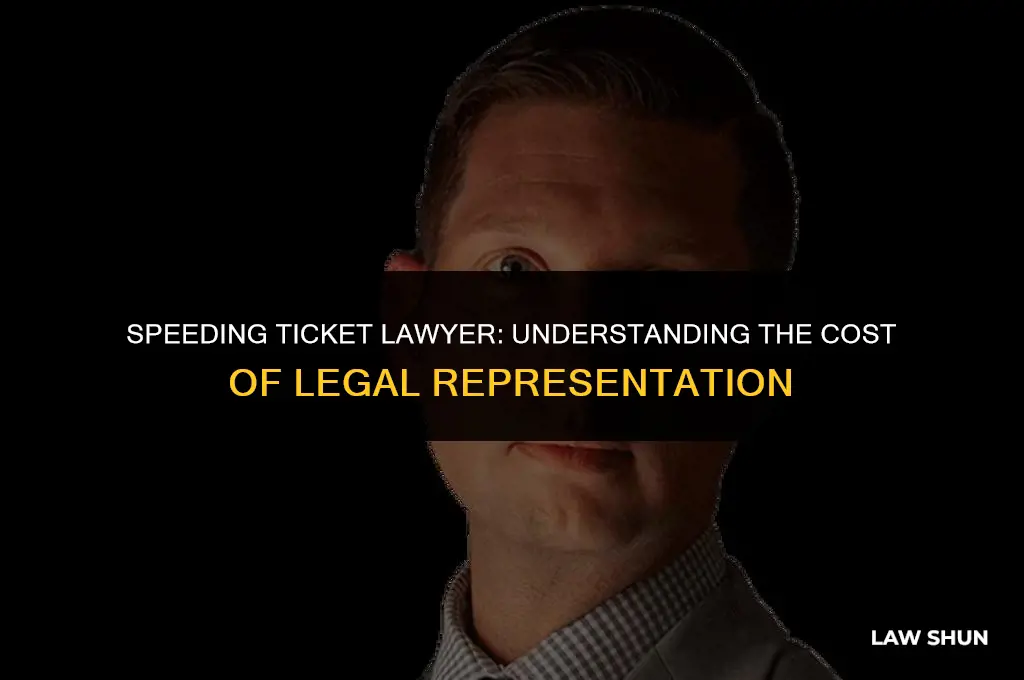 how much for speeding ticket lawer