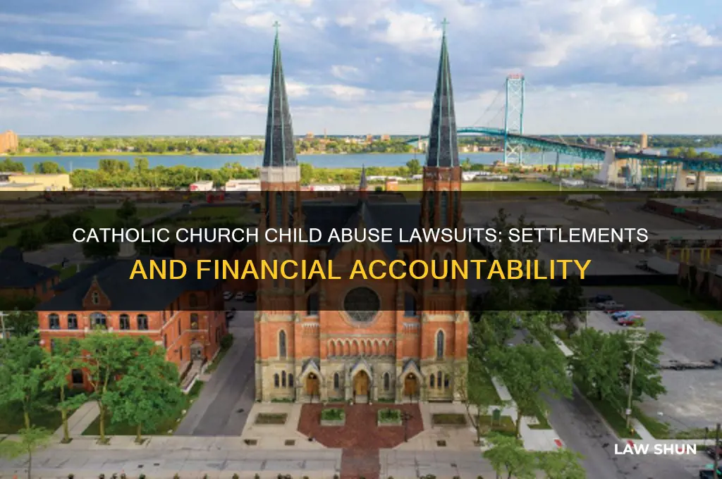 how much id catholic church pay child abuse law suit