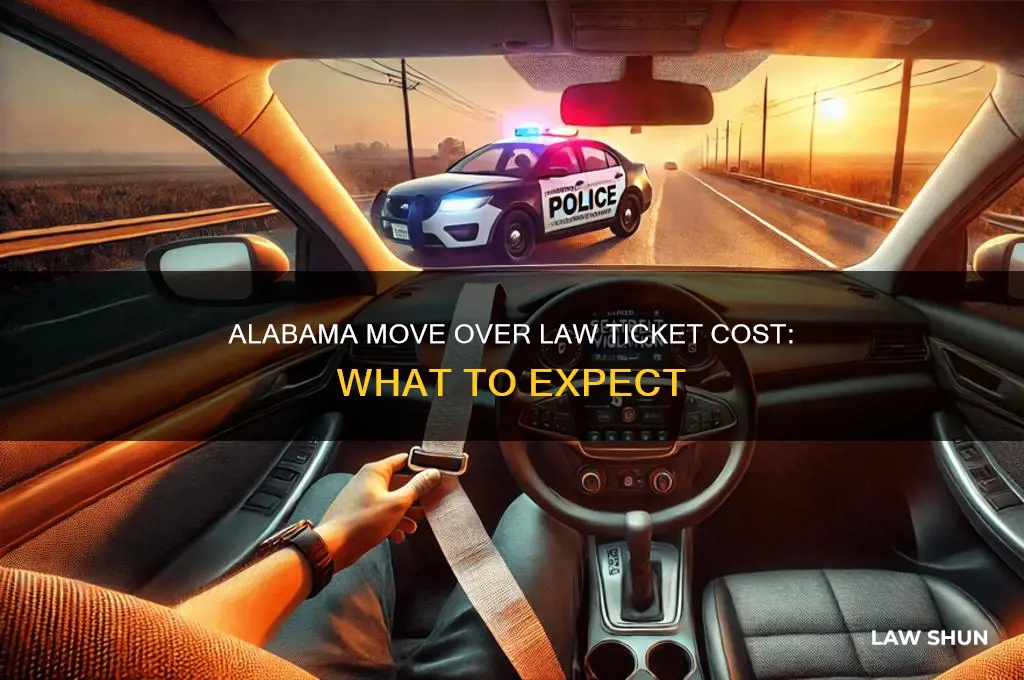 how much is a move over law ticket in alabama