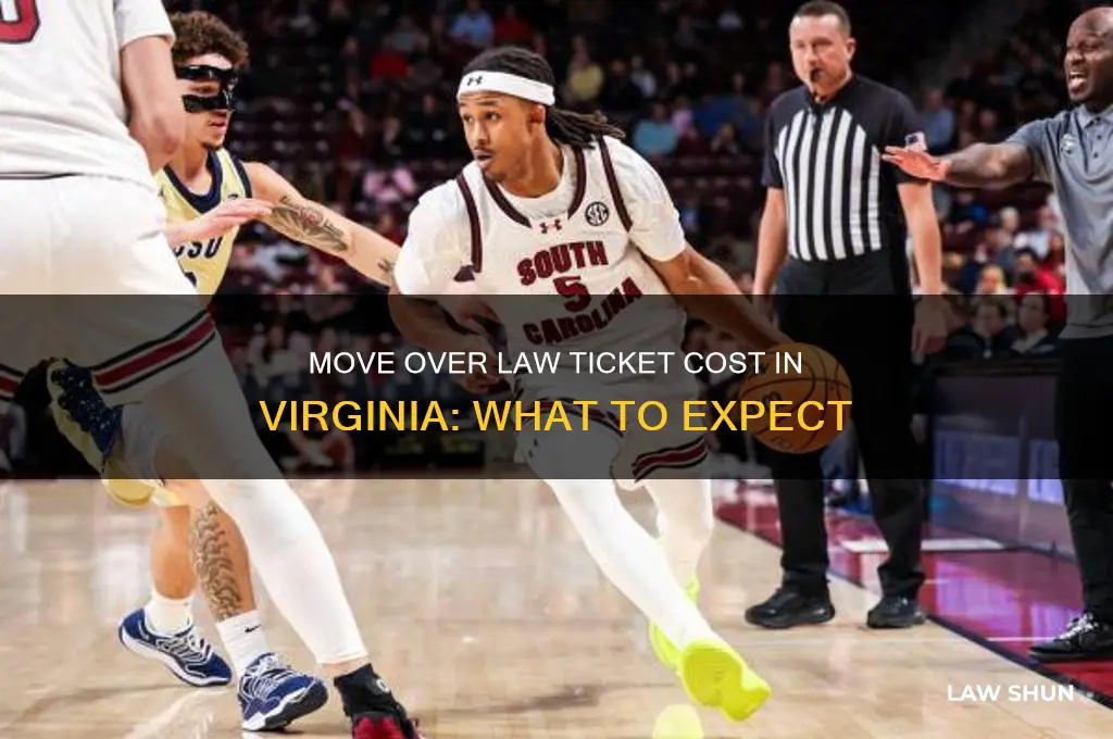 how much is a move over law ticket in va