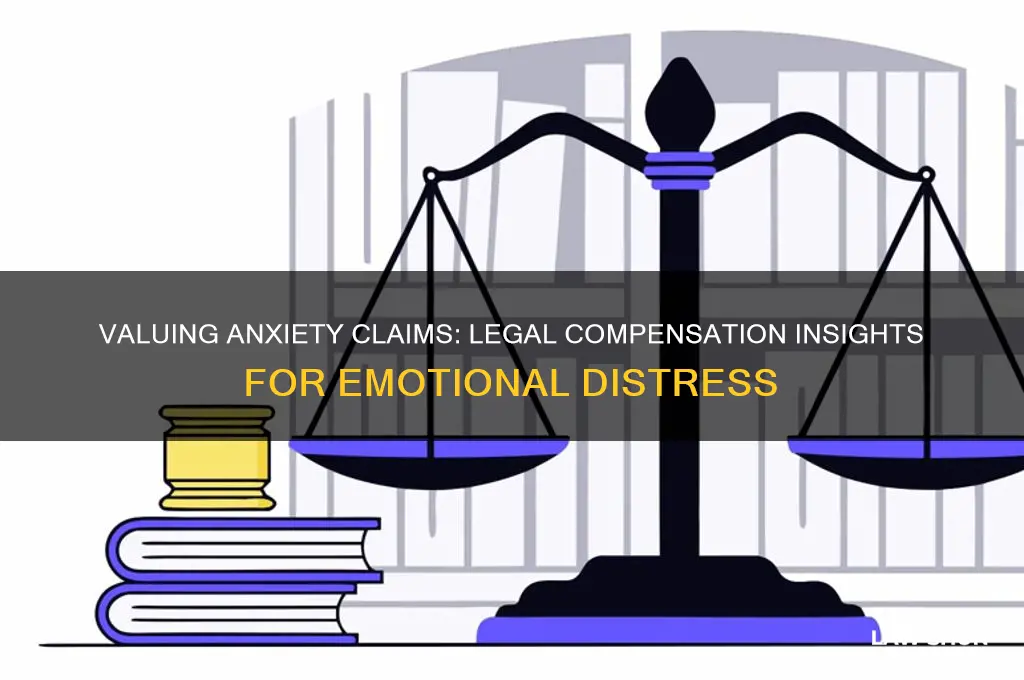 how much is anxiety worth in a law suit